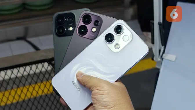 Oppo Reno16, Reno16 Pro, dan Reno16F. (Liputan6.com/ Yuslianson)