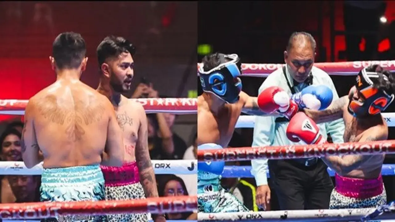 Potret Onadio Leonardo Tanding Tinju Lawan Bobby Saputra