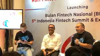OJK bersama Asosiasi Fintech Indonesia (Aftech) dan Asosiasi Fintech Syariah Indonesia (Afsi) resmi membuka Bulan Fintech Nasional &amp; the 5th Indonesia Fintech Summit and Expo 2023 (dok: Tira)