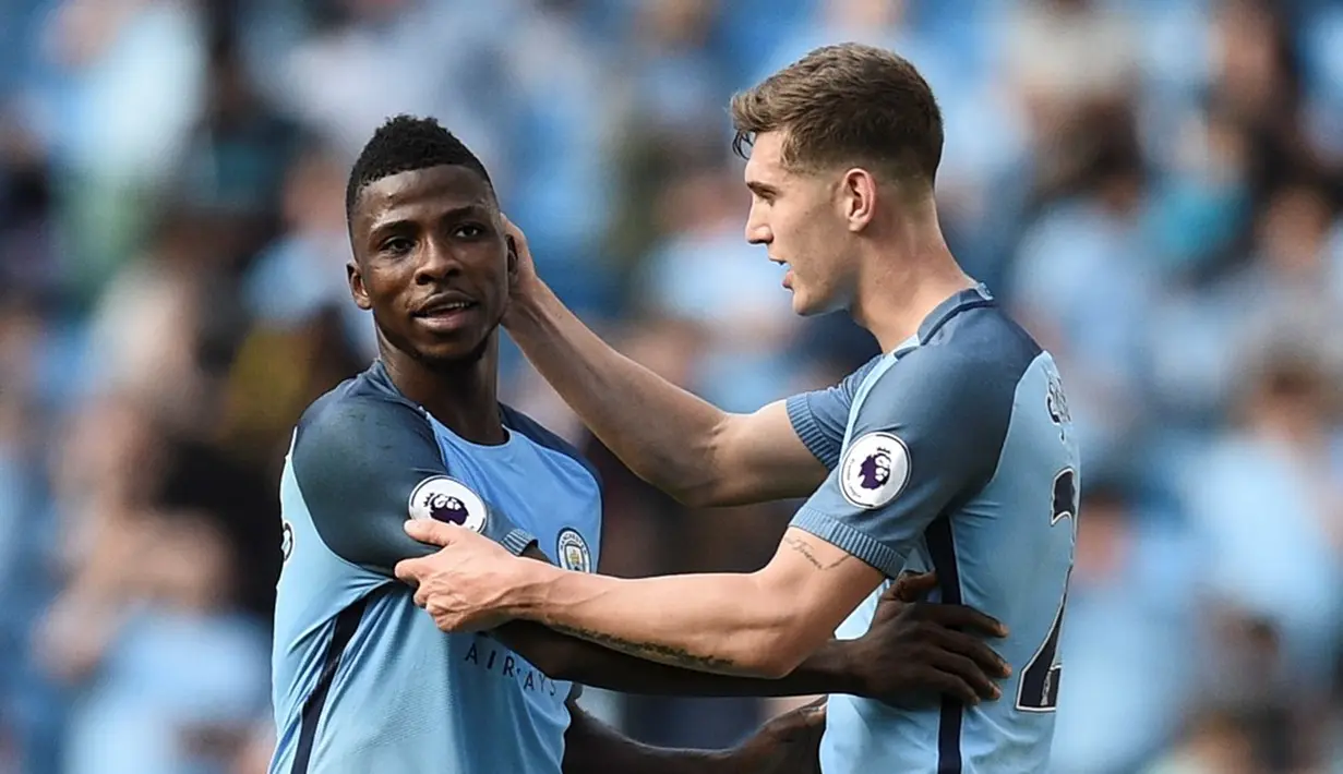 3. Kelechi Iheanacho. Penyerang Manchester City asal Nigeria ini semakin matang. Musim ini, ia tak hanya merobek jala lawan, tapi juga pengoleksi 3 assist hingga pekan ke-7. (AFP/Oli Scarff)