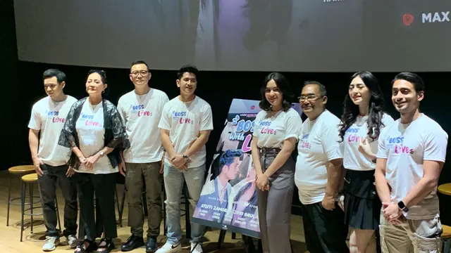 Zikri Daulay kala menghadiri konferensi pers film Boss With Love di FX Senayan Jakarta, Jumat (6/10/2023). (Foto: Dok. Imperial Pictures)
