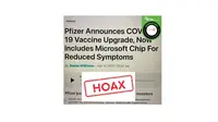 Cek Fakta chip di vaksin covid-19 buatan Pfizer