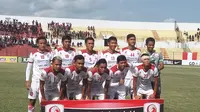 Persis Solo berpose sebelum menghadapi Persiba Bantul pada lanjutan liga 2 di Stadion Sultan Agung, Minggu (7/5/2017). Liputan6.com/Switzy Sabandar)