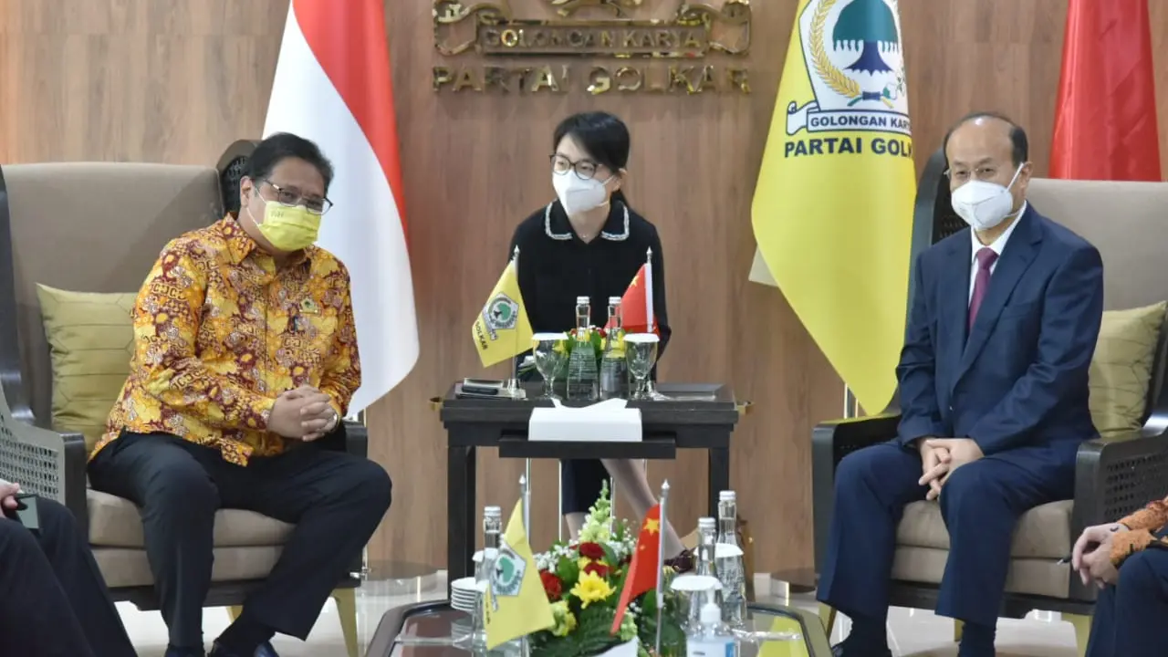 Airlangga Hartarto Terima Kunjungan Dubes China