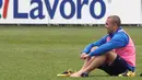 Italy&#039;s defender Fabio Cannavaro during a training session of his team on March 27, 2009 at national technical center of Coverciano, near Florence. AFP PHOTO/FABIO MUZZI