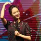 Song Ji-hyo (1) Aktris Korea Selatan Song Ji-Hyo saat tampil di Korea Brand Entertainment & Expo (KBEE) 2017 di kawasan Gandaria, Jakarta, senin (4/09/2017).