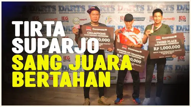 Berita video juara bertahan Darts Competition Series, Tirta Suparjo, kembali menguasai Darts National Competition Series 2 yang digelar di Gading Festival Food & Fun, Sedayu City, hari Minggu, (28/4/2024).
