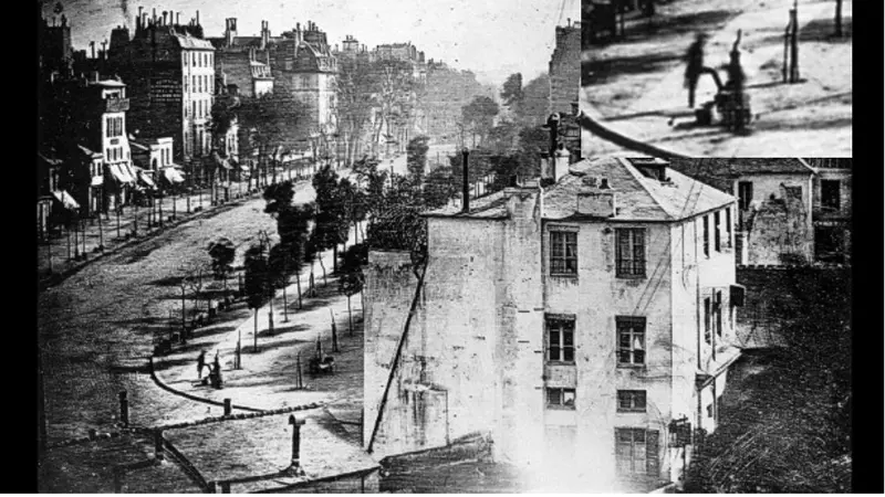 Foto kuno tahun 1838 karya Louis Daguerre