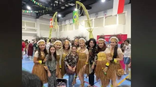 Tampil di Acara Sekolah Anaknya, BCL Tampil Total Pakai Baju Adat Papua Lengkap dengan Aksesorinya