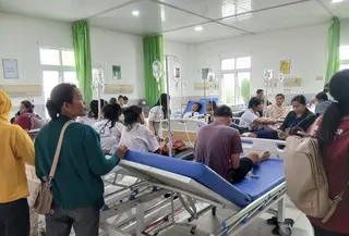 Ratusan pelajar SMK di Dairi Sumut keracunan. (Liputan6.com/Reza Efendi)