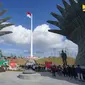 Presiden Joko Widodo (Jokowi) melakukan peresmian Taman Kusuma Bangsa, atau yang sebelumnya disebut Memorial Park di Ibu Kota Nusantara (IKN), Kalimantan Timur, Senin (12/8/2024). (dok: PUPR)