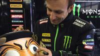 Pebalap Ducati, Jorge Lorenzo, secara terbuka mengkritik gaya membalap rider Yamaha Tech 3, Johann Zarco (foto) pada MotoGP Jepang, Minggu (15/10/2017). (Twitter/Yamaha Tech 3)