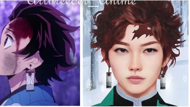 6 Kreasi Artificial Intelligence Karakter Anime Demon Slayer Ini Layaknya Mirip Realita
