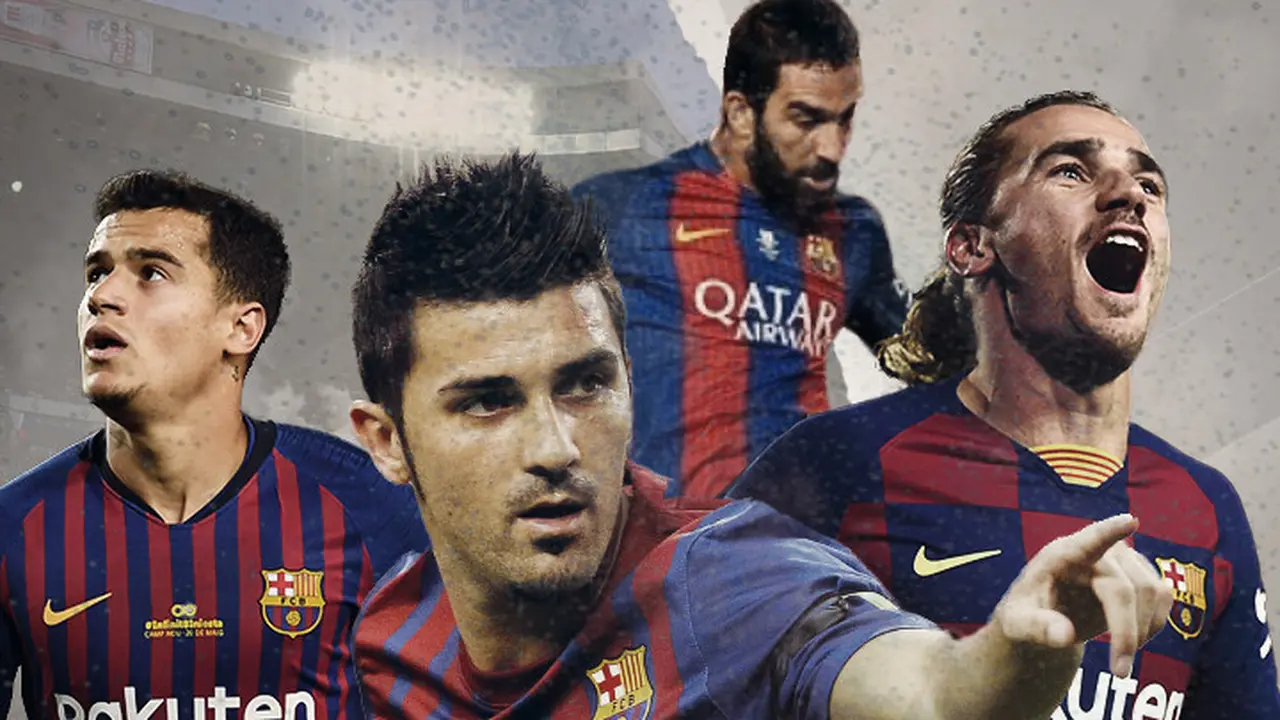 David Villa, Arda Turan, Philippe Coutinho, Antoine Griezmann