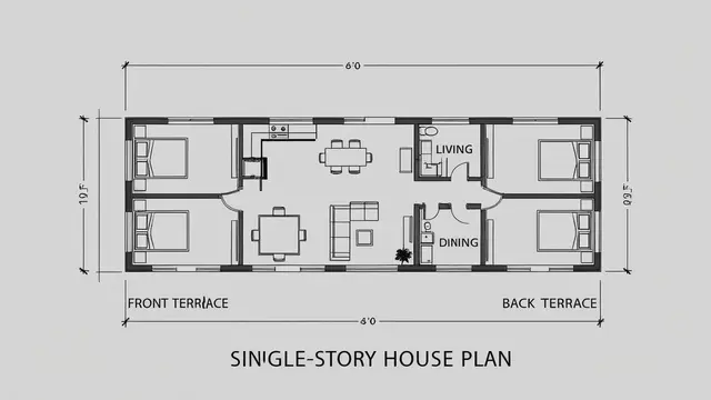 9 Contoh Gambar Denah Rumah Sederhana untuk Keluarga, Inspirasi Hunian Impian