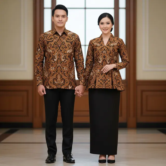Model Atasan Batik Couple Sarimbit Terbaru