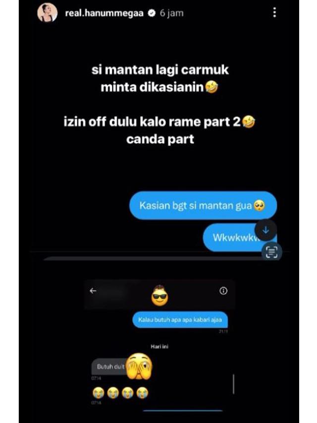6 Potret Hanum Mega Curhat Suami Diduga Selingkuh, Masih Perhatian ke Mantan Pacar