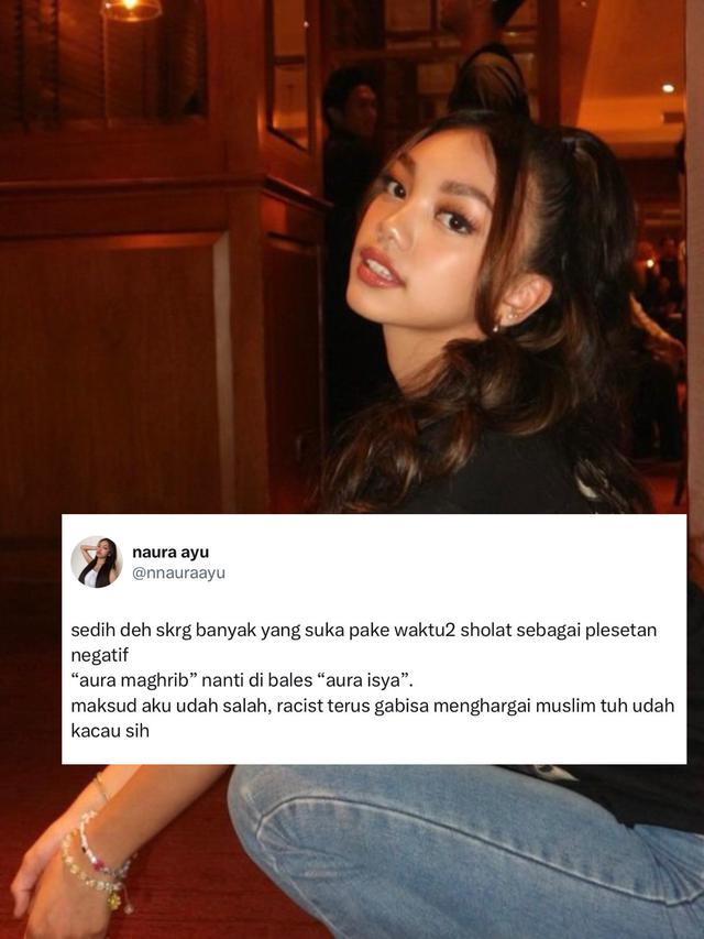 Tweet Naura Ayu. (Twitter.com/nnauraayu)