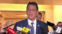 Menteri Keuangan (Menkeu) Purbaya Yudhi Sadewa saat ditemui di Menara Bank Mega, Jakarta, Senin (27/10/2025). (Liputan6.com/Tira)