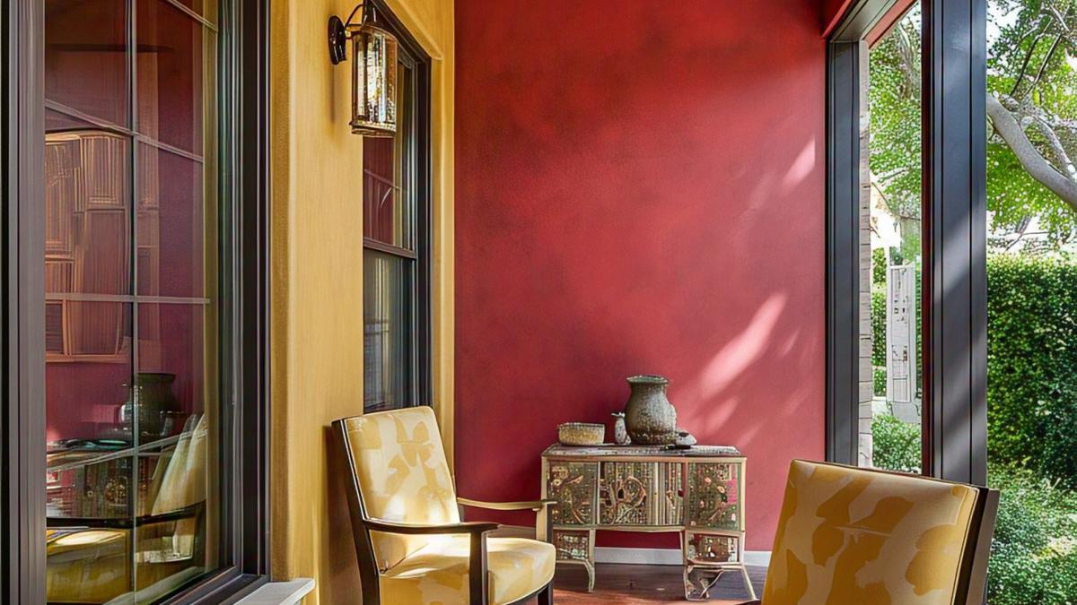 7 Inspirasi Cat Rumah Warna Merah Kuning yang Estetik di 2025