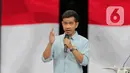 Calon Wakil Presiden nomor urut 2, Gibran Rakabuming Raka saat debat keempat Capres-Cawapres Pemilu 2024 di Jakarta Convention Center (JCC), Jakarta. (Liputan6.com/Angga Yuniar)