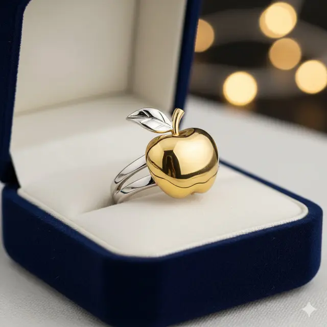 7 Model Cincin Emas Apel yang Manis dan Elegan, Simbol Cinta Sekaligus Gaya Modern
