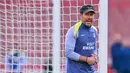 Pertandingan ini bukan sekadar perebutan tiket final, tetapi juga pembuktian konsistensi. Arsenal tampil impresif sepanjang musim, sementara Atletico Madrid mencoba bangkit dari periode sulit. (AFP/Glyn Kirk)
