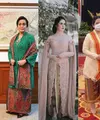 Para ibu pejabat dari ibu menteri hingga istri para pejabat pun tampil anggun dan elegan mengenakan kebaya. Siapa saja mereka? Berikut ulasannya.