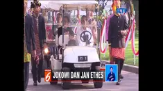 Jan Ethes tampil menggemaskan di upacara Hari Kemerdekaan ke-73 Republik Indonesia.