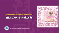 E-Meterai atau Meterai Elektronik.