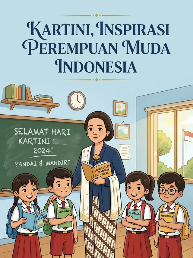Desain Poster Hari Kartini Kartun. Gemini