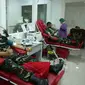 Mantan Pasien Covid-19 di Secapa AD melakukan donor plasma convalescent. (Dok TNI AD)
