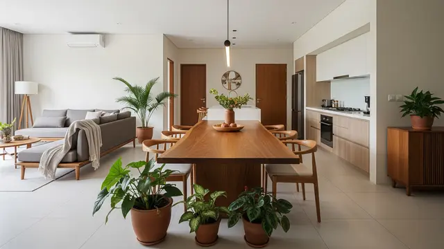 Meja Makan sebagai Titik Pusat (Focal Point)