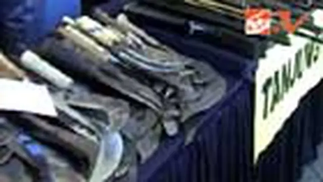 Ratusan Senjata Tajam Diamankan