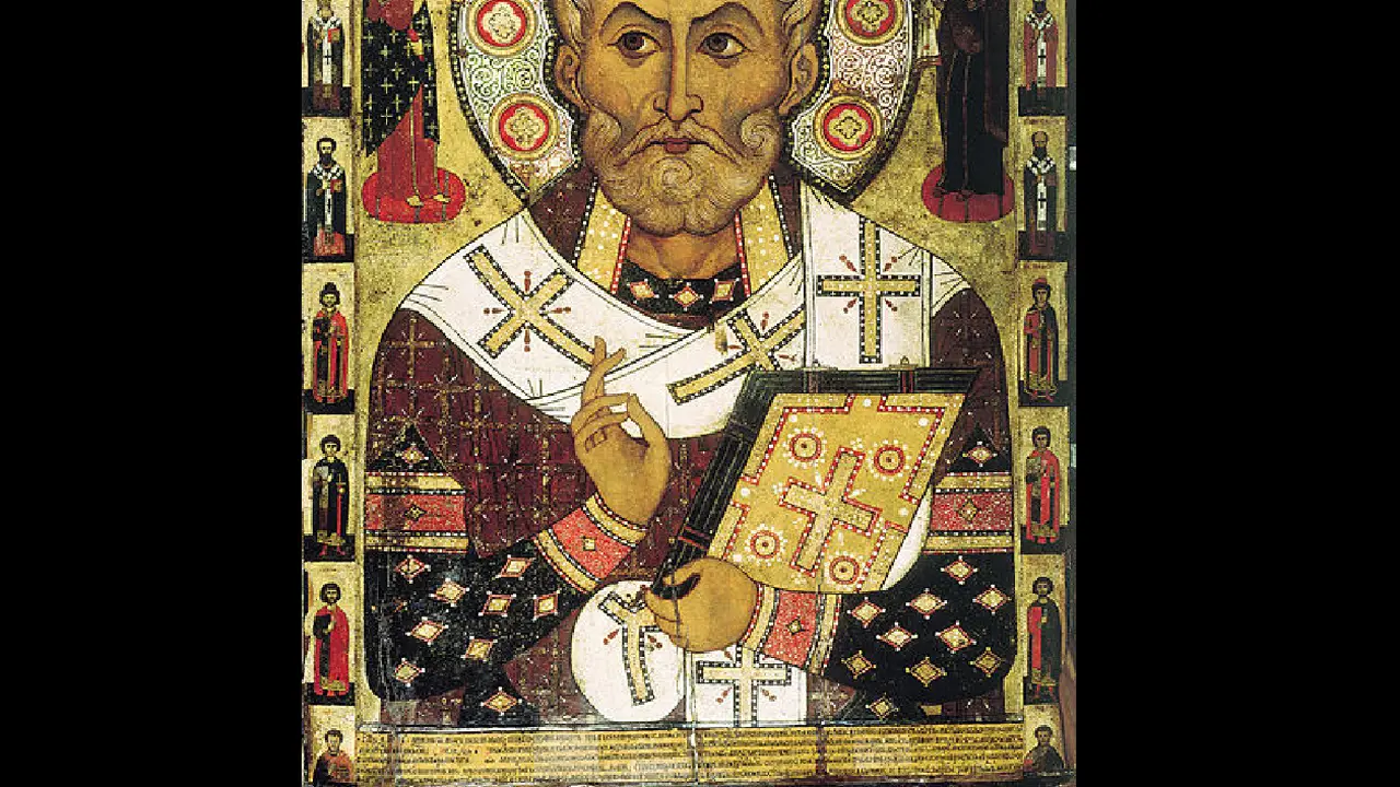 Sosok yang digambarkan sebagai St. Nicholas. (Wikimedia)