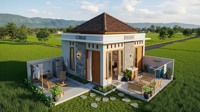 Rumah Kecil di Desa Tapi Terasa Adem dan Nyaman yang Bikin Betah