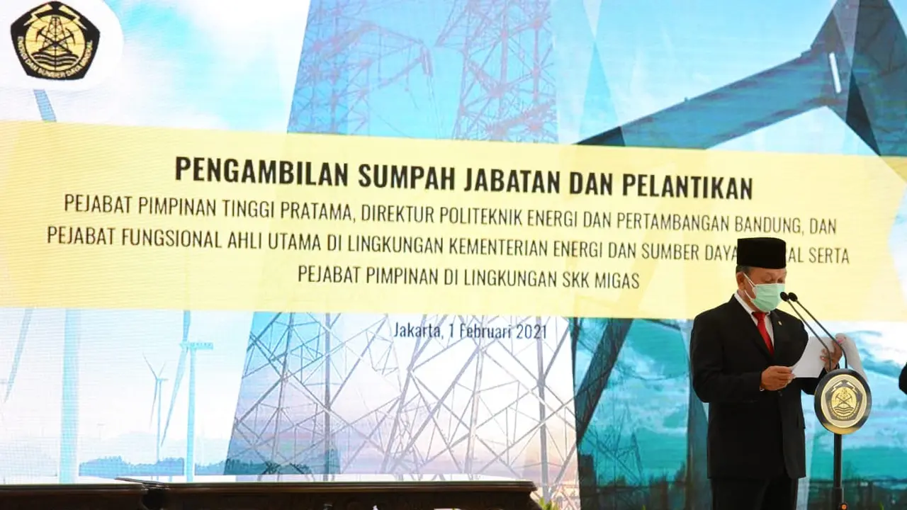 Pelantikan Pejabat Pimpinan Tinggi Pratama KESDM.