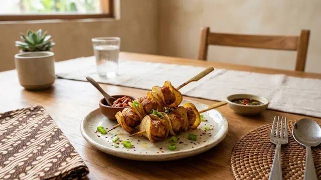 Resep Potato Chicken Skewer Crispy yang Renyah dan Gurih