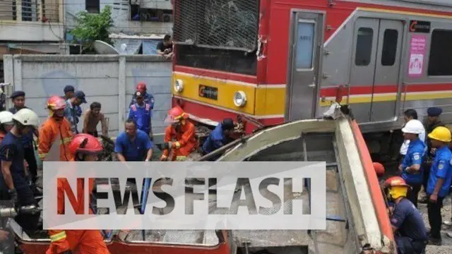 KNKT Ungkap Penyebab Kecelakaan KRL dan Metromini di Angke