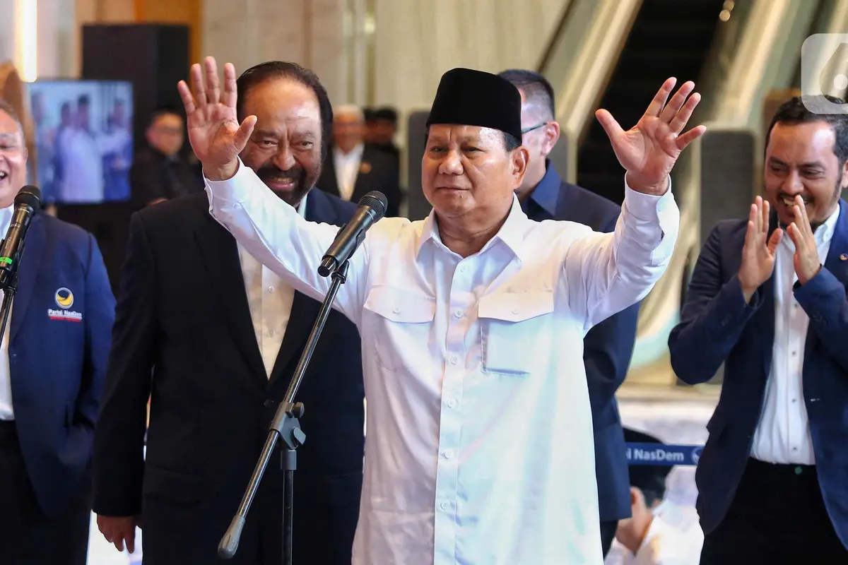 Prabowo Subianto Sambangi Markas Nasdem