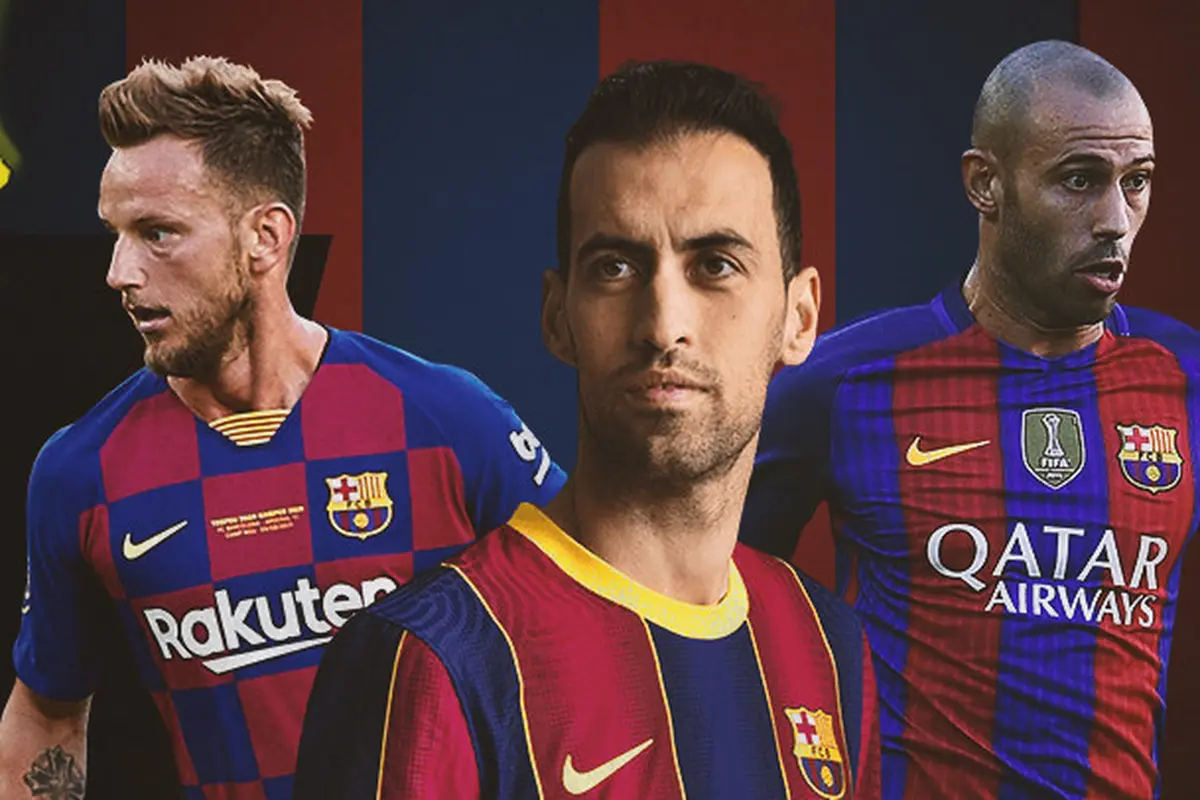 Javier Mascherano, Sergio Busquets dan Ivan Rakitic