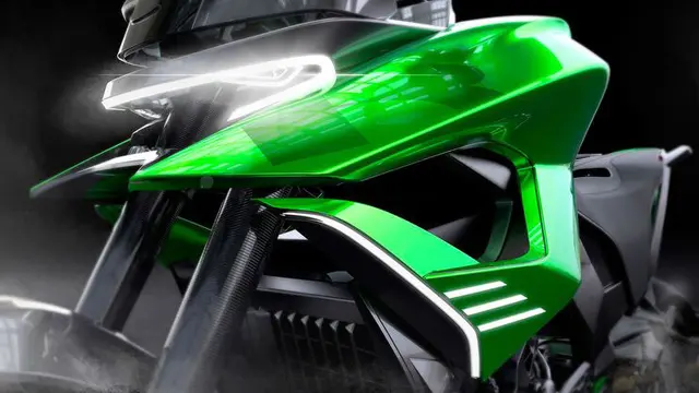 Bagian depan yang menjadi pemikat utama penggemar Kawasaki