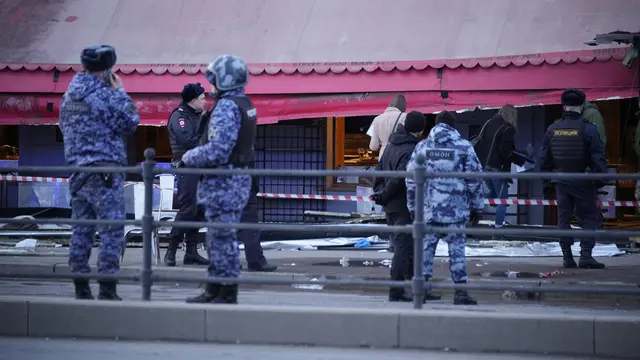 Blogger militer Rusia tewas dalam ledakan di kafe St. Petersburg