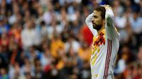 Bek tim nasional Spanyol, Gerard Pique. (AFP/Pierre-Philippe Marcou)