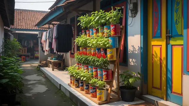 6 Langkah Bikin Model Kebun Vertikal dari Kaleng Bekas Parcel, Ini Tanaman Idealnya