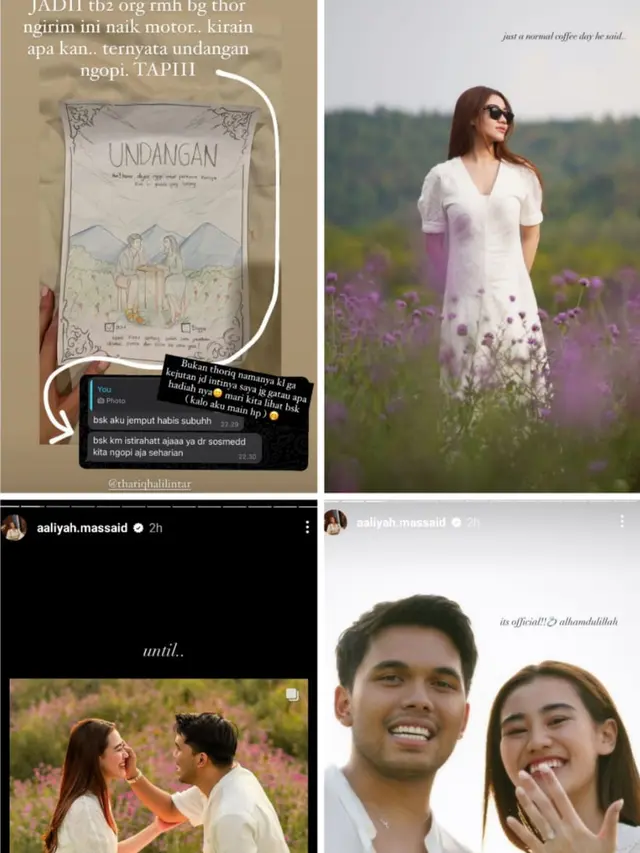 Thariq Halilintar dan  Aaliyah Massaid (Instagram/aaliyah.massaid)