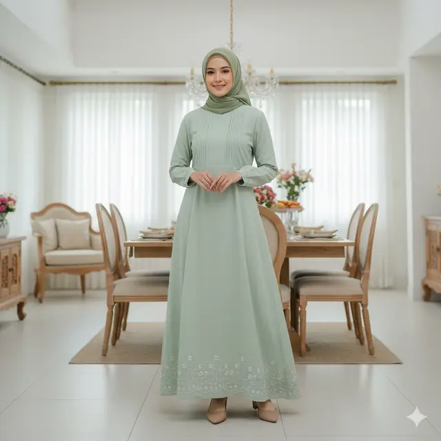 7 Model Baju Lebaran One Set Wanita 2026, Tampilan Elegan dan Stylish Tanpa Ribet