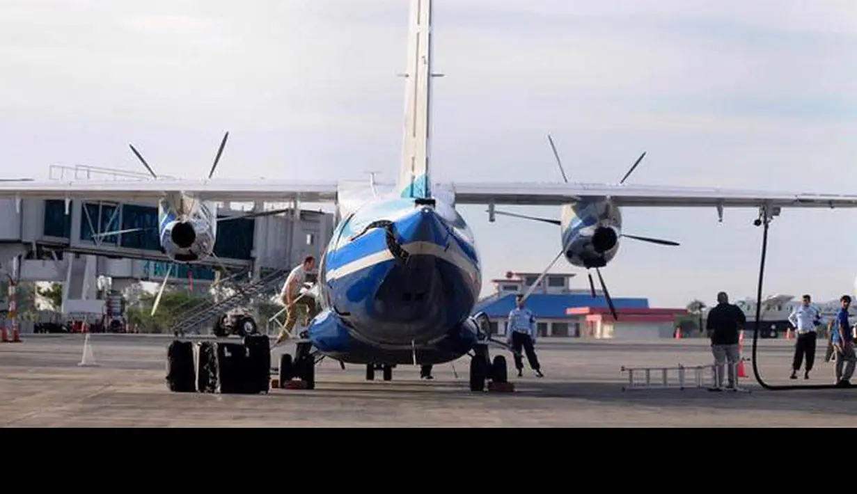 Senin (21/5/13), TNI Angkatan Udara  menahan sementara pesawat militer milik Amerika Serikat di Bandara Sultan Iskandar Muda, Banda Aceh karena tidak memiliki izin terbang dalam wilayah Indonesia. (Istimewa)