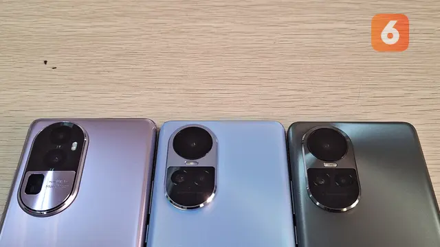 Oppo Reno10 Pro + 5G, Oppo Reno10 Pro 5G, dan Oppo Reno10 5G (Liputan6.com/ Giovani Dio P).