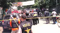Ledakan diduga bom guncang Cicendo Bandung (Aditya Prakasa/Liputan6.com)